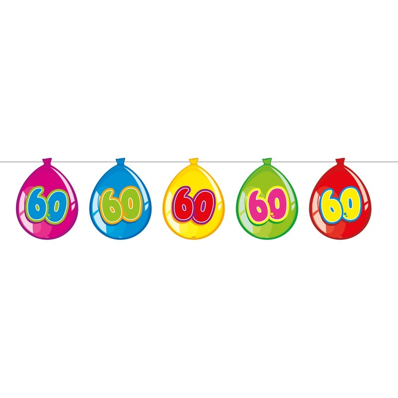 Funny 60th birthday garland 10m