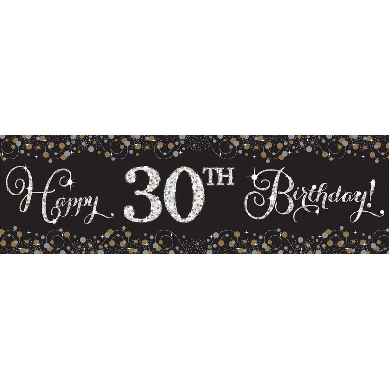 Golden Age Birthday Banner 1.65mx 50.8cm