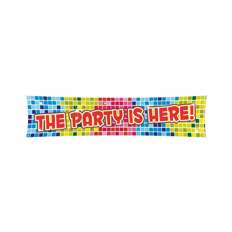 Groovy Happy Birthday banner 1.8mx 40cm
