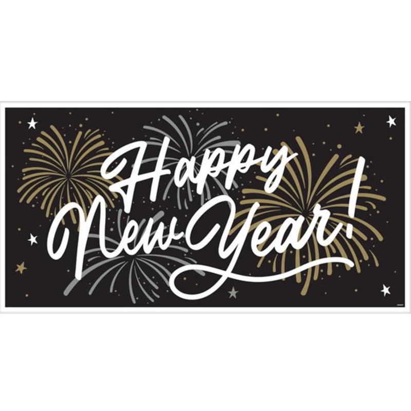 Happy New Year Banner 165 x 85cm