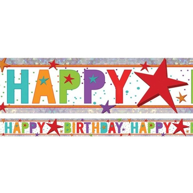 Holo Birthday Banner 2.7m