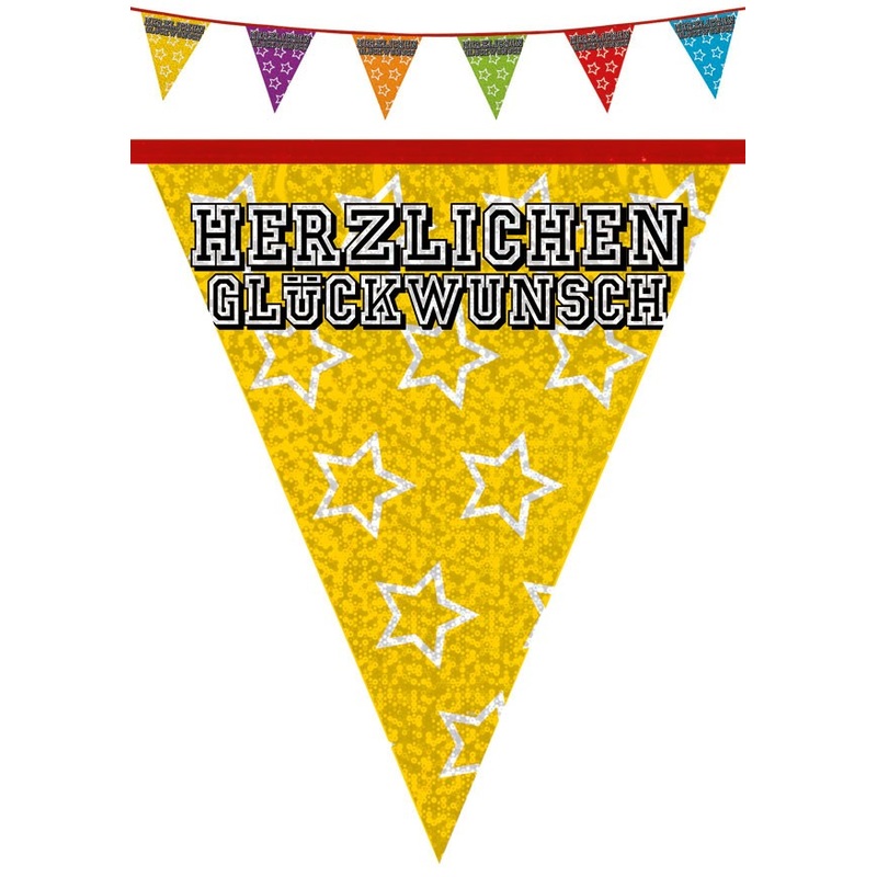 Holo pennant chain Congratulations