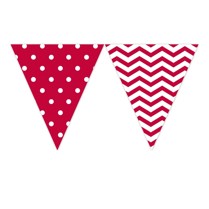 Mix Patterns pennant chain red 2.3m