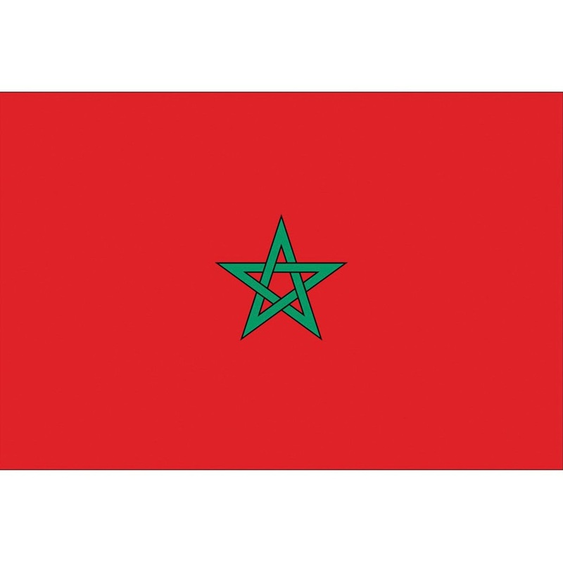 Morocco Fan Flag 90 x 150cm