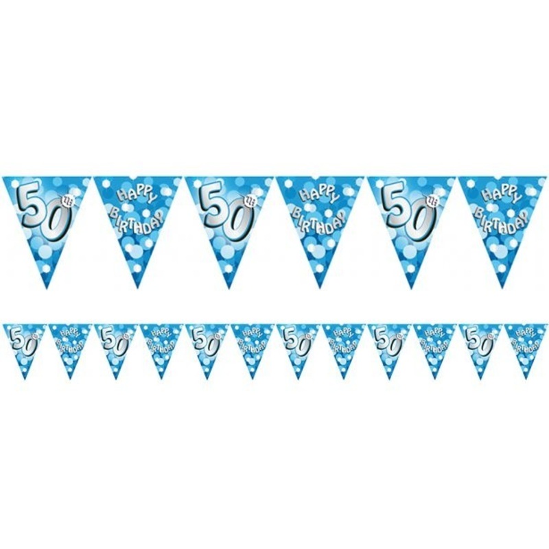 My happy 50th birthday pennant chain 4m