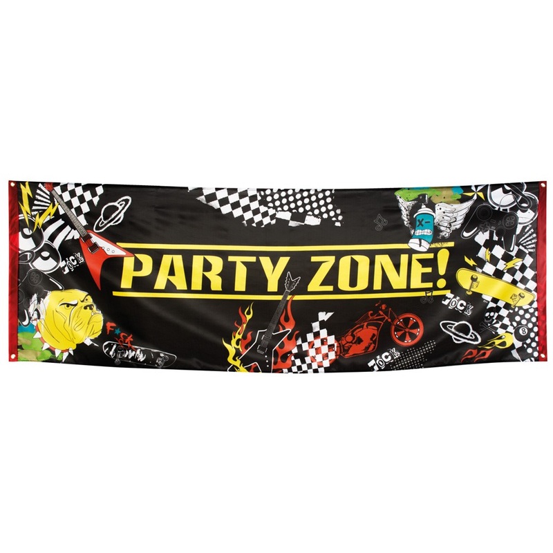 Rocker Banner Party Zone 74 x 220cm