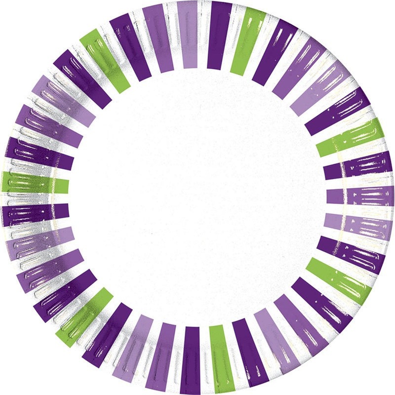 10 lavender garden paper plates 23cm