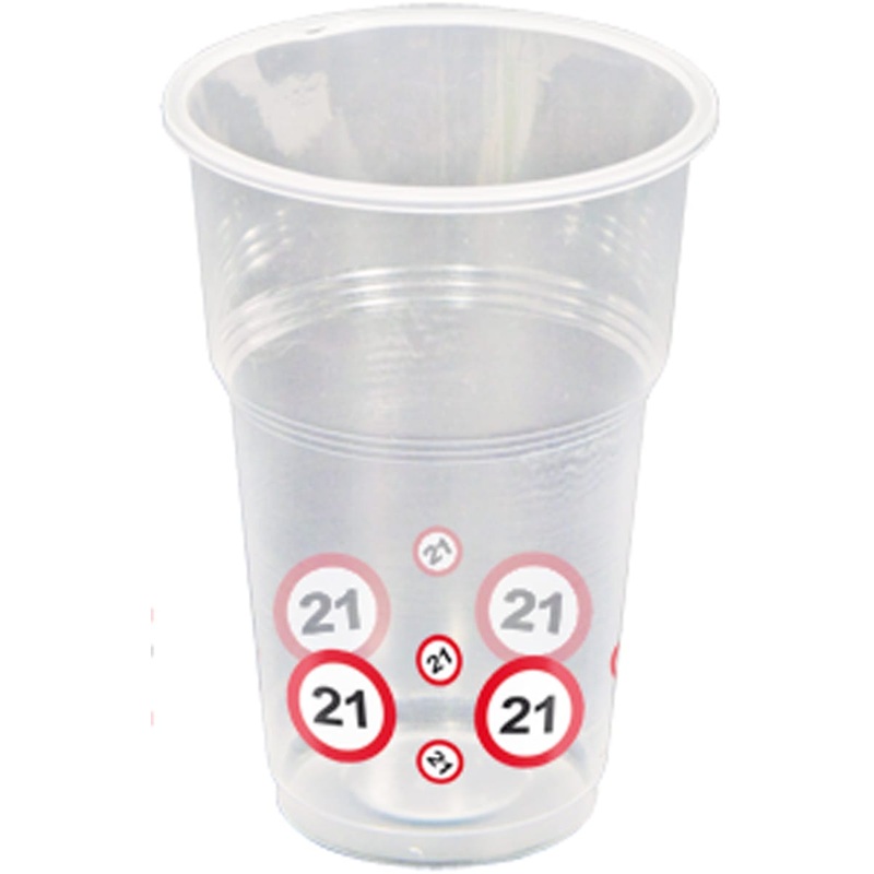 10 traffic sign 21 cups 350ml