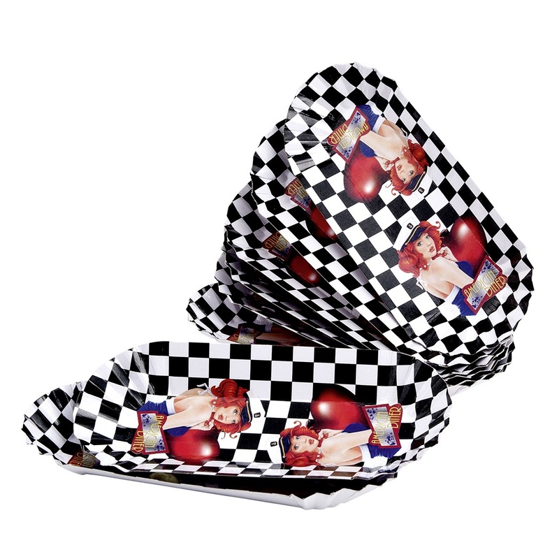 8 American Diner Snack Bowls 20 x 9cm