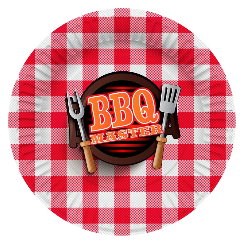 8 BBQ Master paper plates 27cm