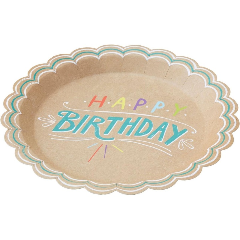 8 Birthday Fever paper plates 23cm