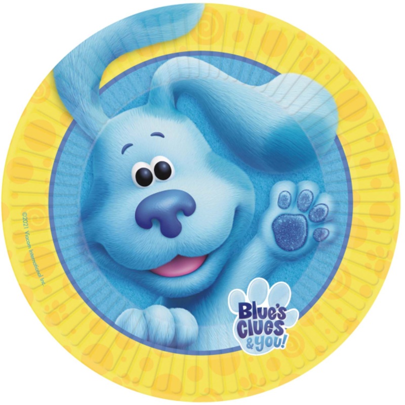 8 Blues Clues paper plates 23cm