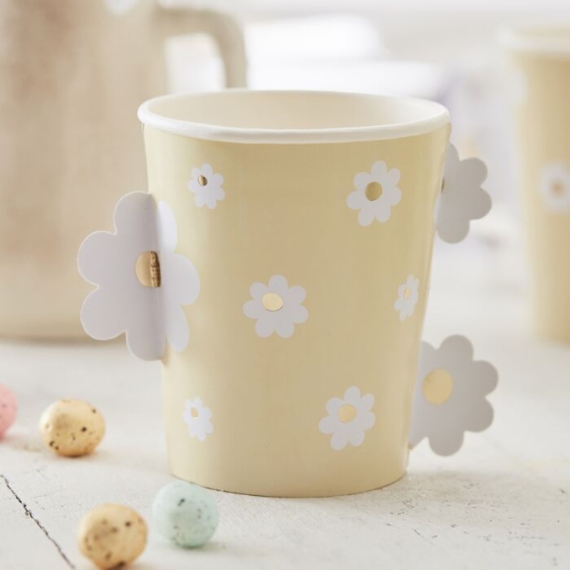 8 Easter brunch paper cups 250ml