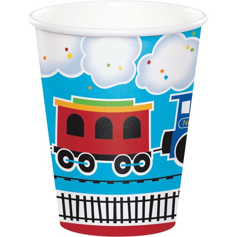 8 locomotive tuff tuff paper cups 256ml