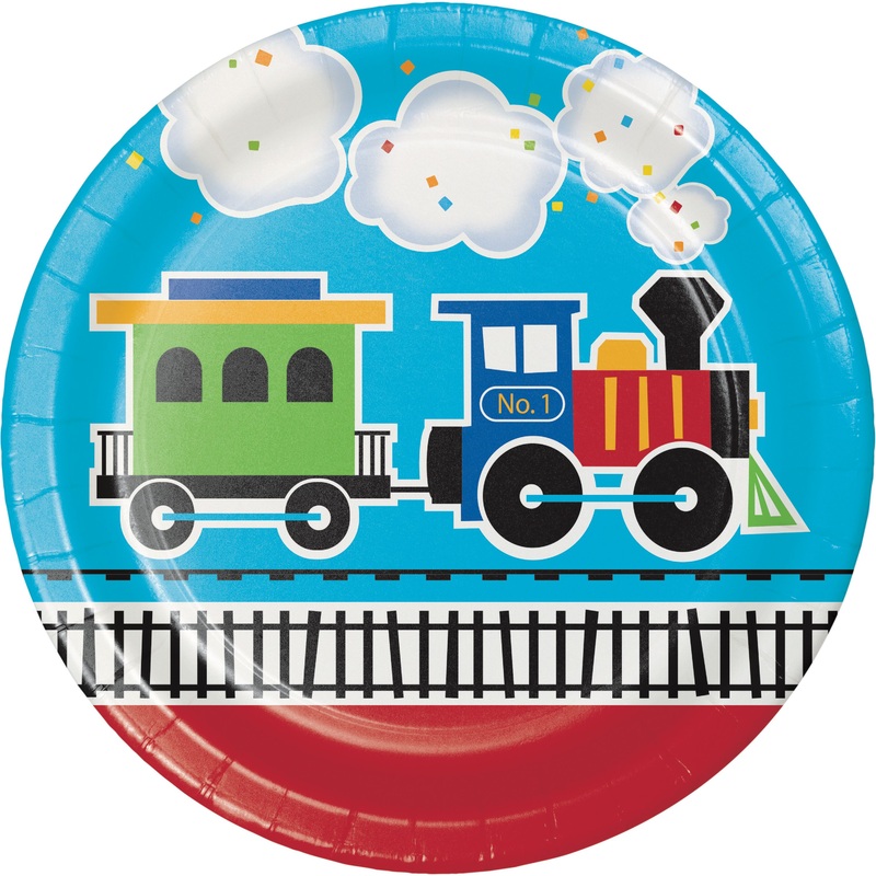 8 locomotive tuff tuff paper plates 23cm