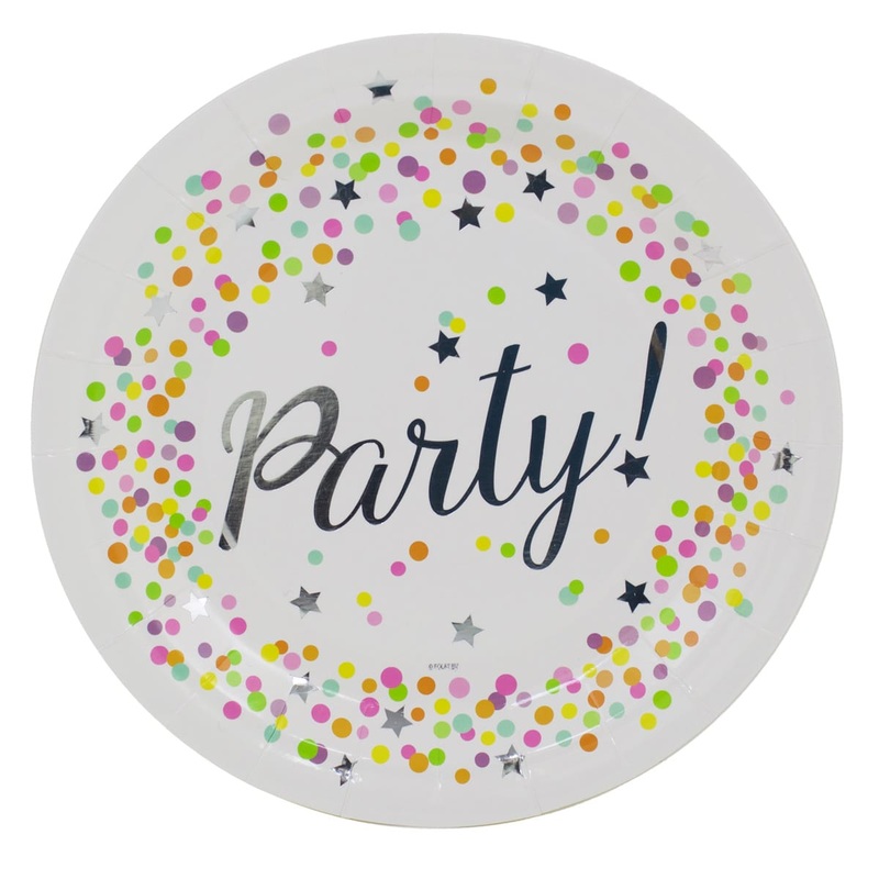 8 Party Knaller paper plates 23cm
