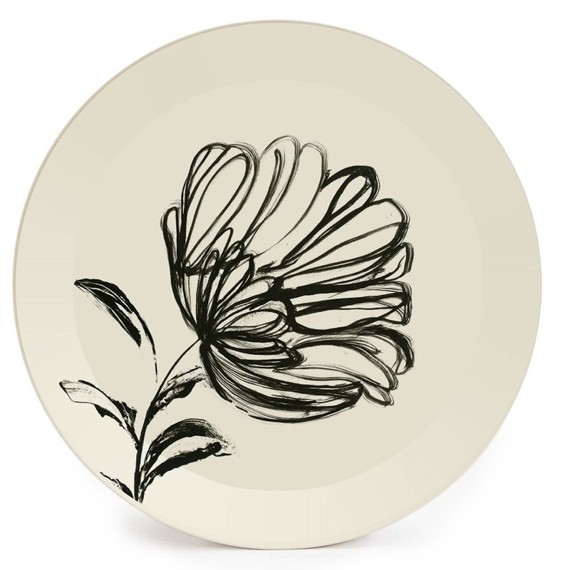 Bamboo plate Wild Flower 20cm