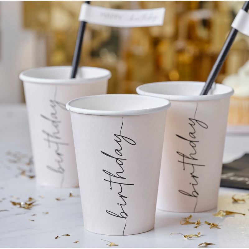 XX Elegant Nude Black Paper Cups XXml