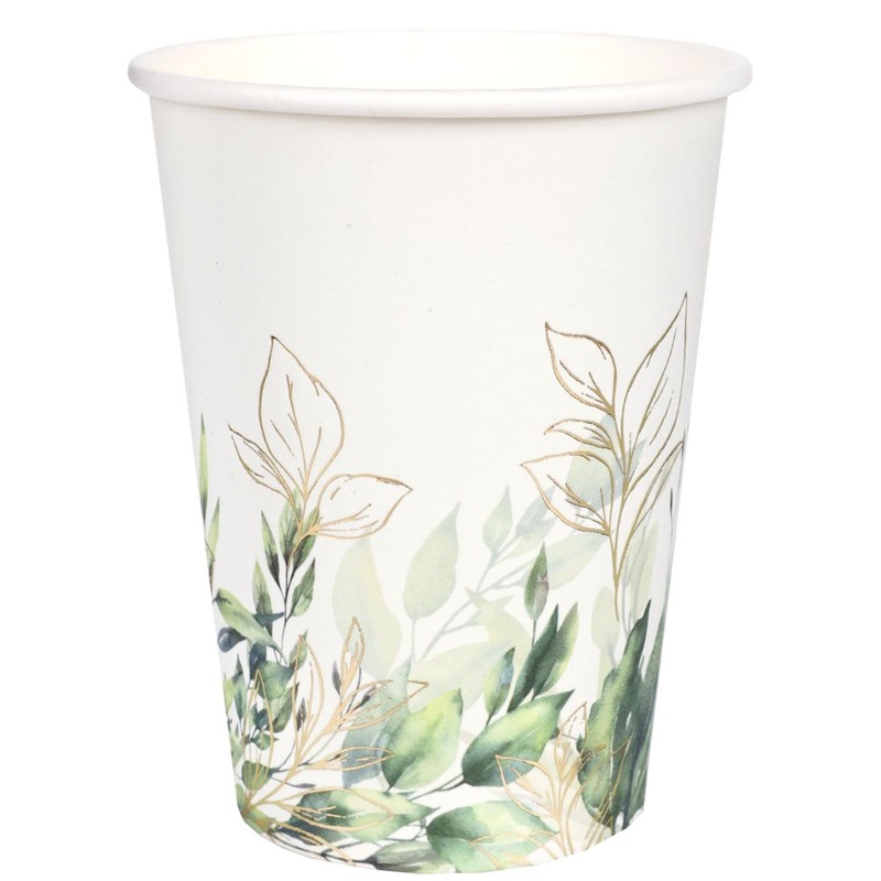 10 paper cups foliage 270ml