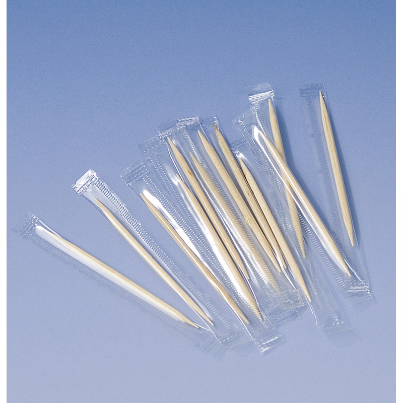 1000 wooden tooth stick Westwood with cello sleeve 6.5cm