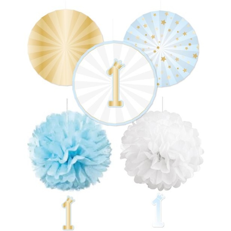 1st birthday party package blue 5 pieces