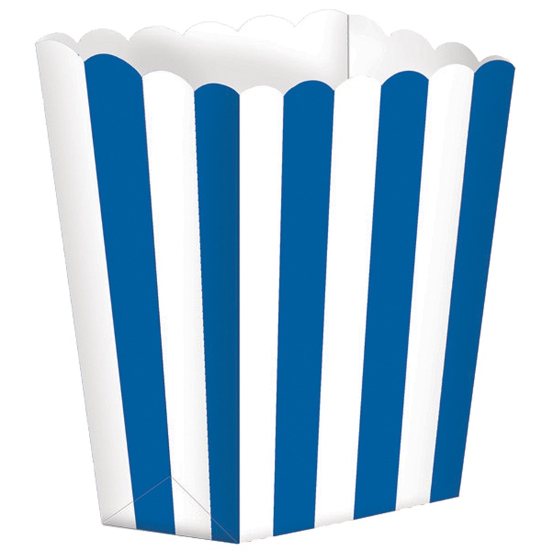 5 candy buffet snack boxes royal blue