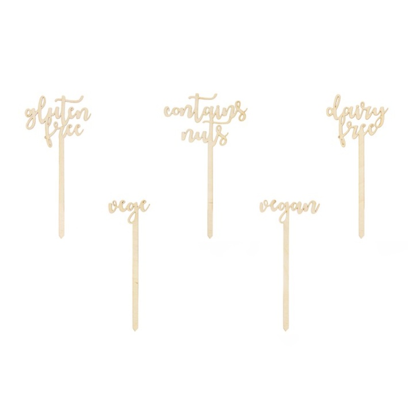 5 ingredient wooden party picker