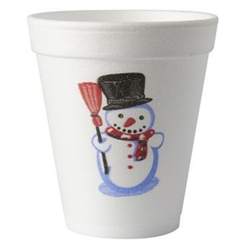 50 snowman thermo cups 200ml