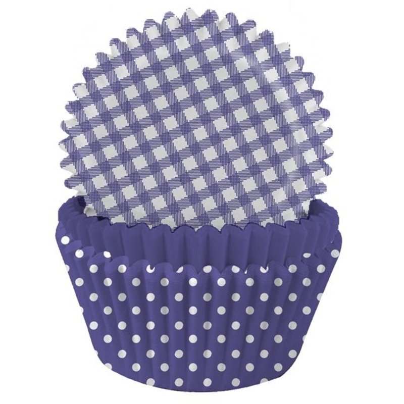 75 purple muffin molds Delight 5cm