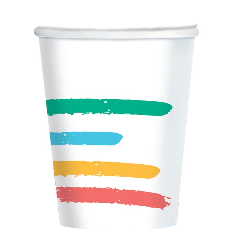 8 Happy Time Party cups 250ml