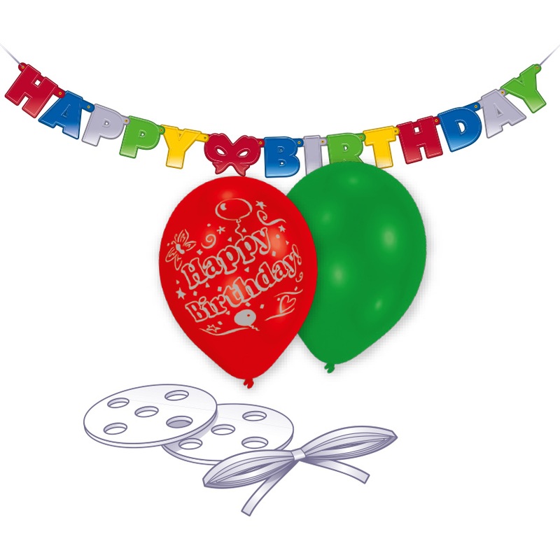 Birthday party balloon decoration set