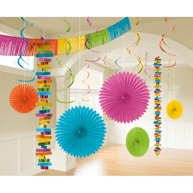 Colorful room decoration set, 27 pieces