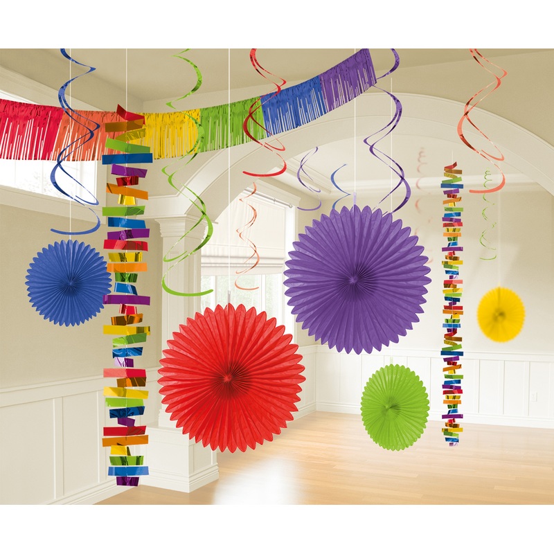 Deco set Larissa colored 18 pieces