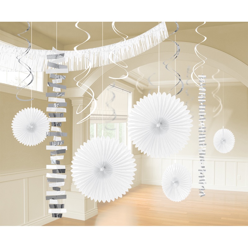 Decoration wonderland white 18 pieces