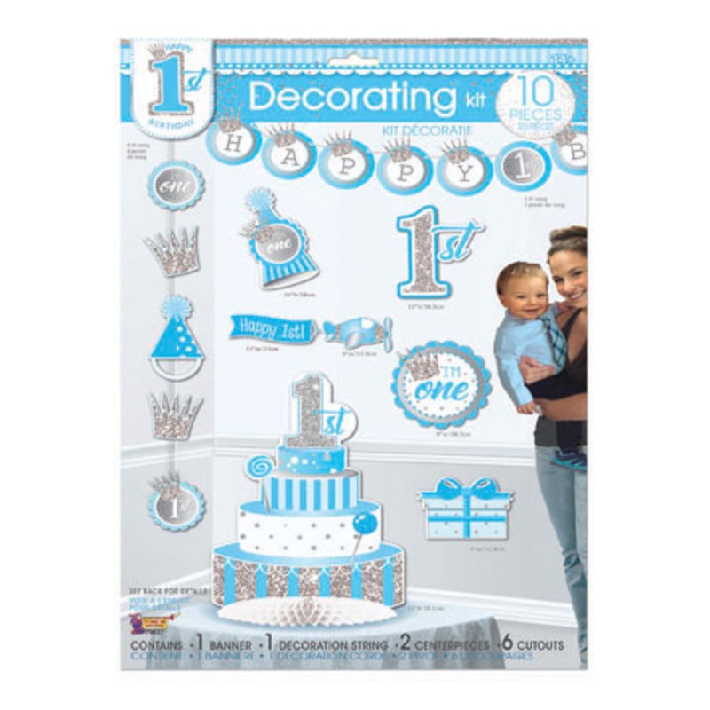 First Birthday Prince decoration set 10 pieces