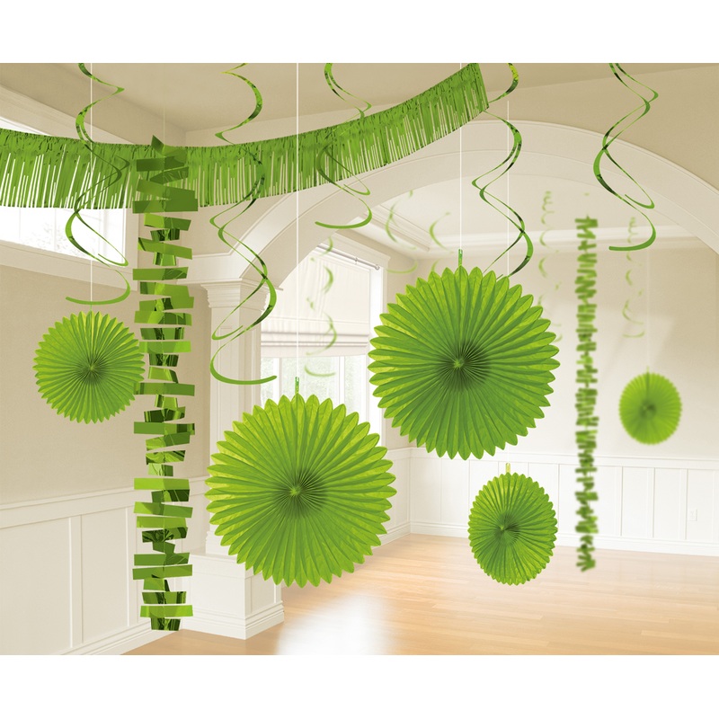Green room decoration set, 18 pieces