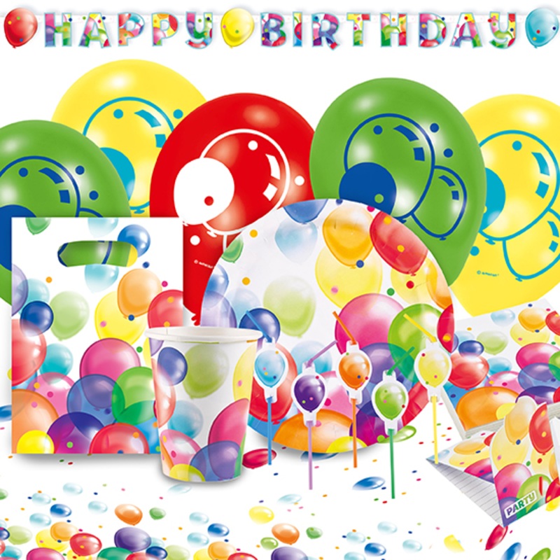 Happy Birthday balloons party package 68 pcs