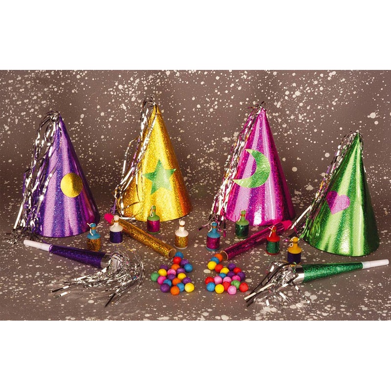 Holographic party set for 4 people