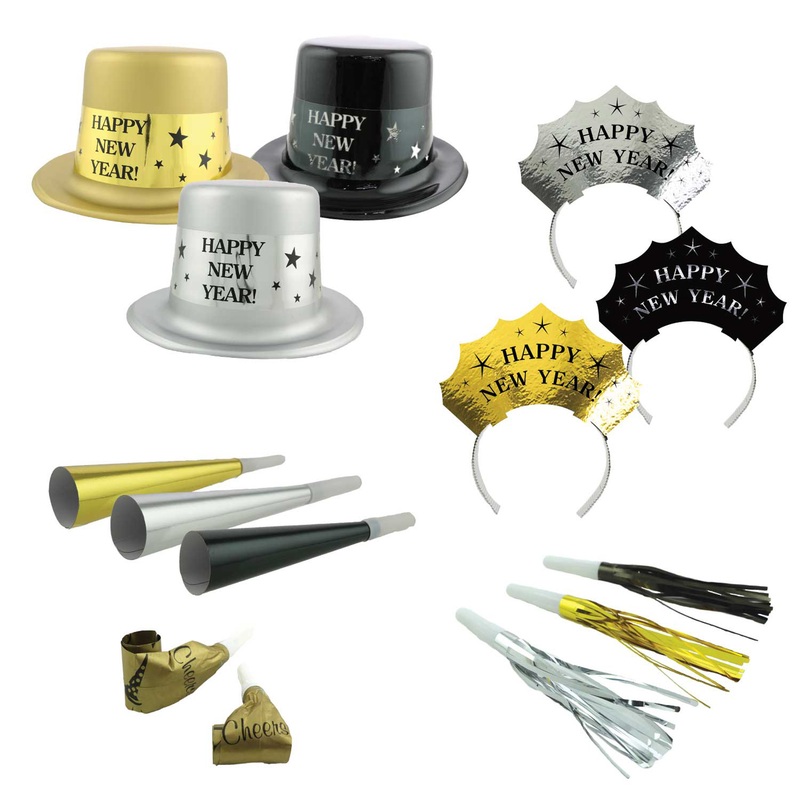 New Year's Eve countdown party set 50 pieces