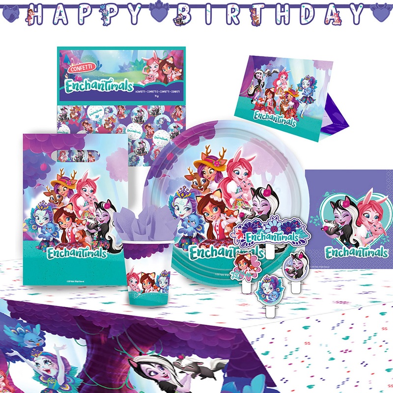Party set Enchantimals 51 pieces