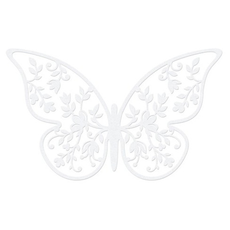 10 butterflies paper decoration 6.5 cm