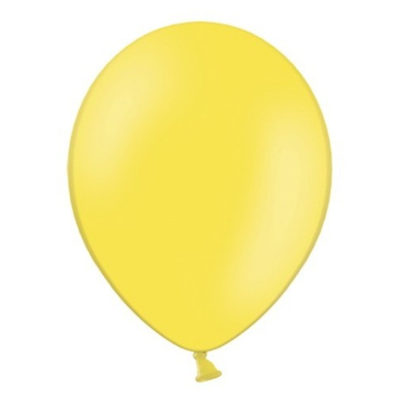 10 lemon yellow balloons 27cm