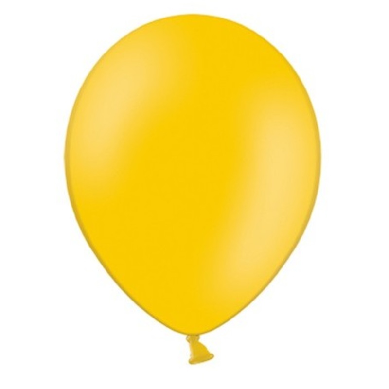 100 party star balloons sun yellow 23cm
