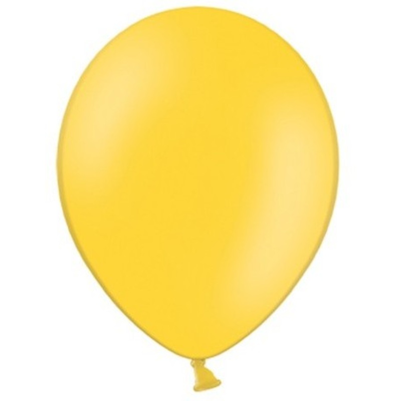 20 party star balloons yellow 27cm