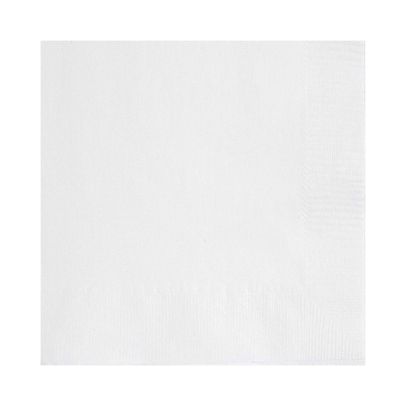 20 serviettes Vera white 25cm