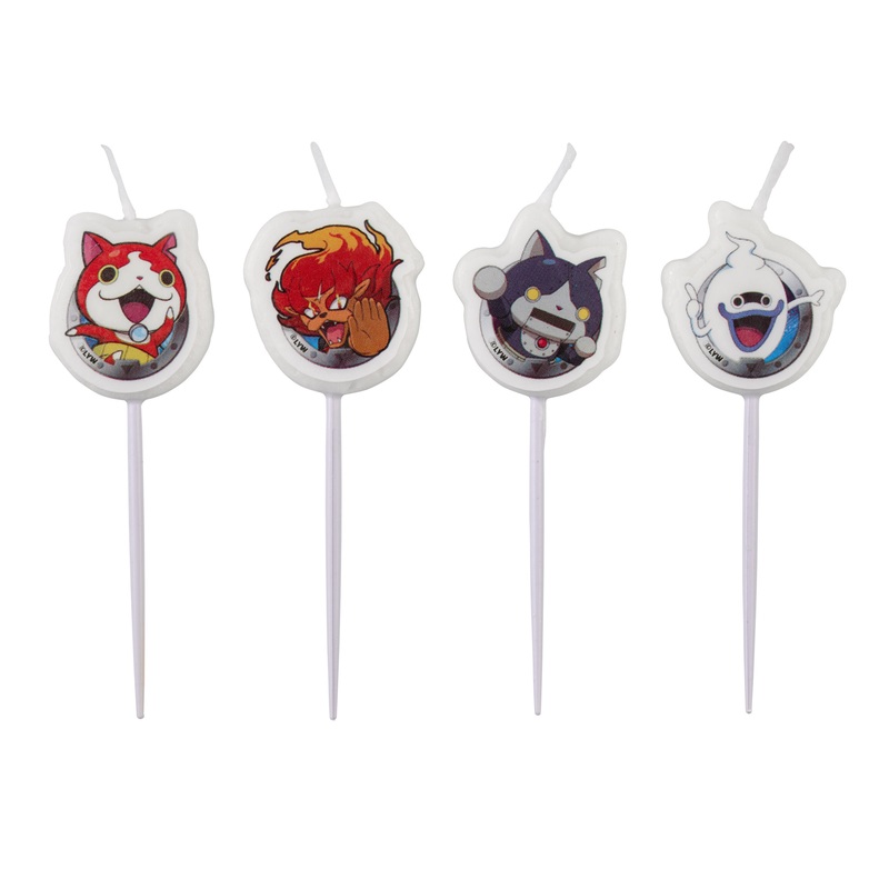 4 mini figure candles Yo-kai Watch