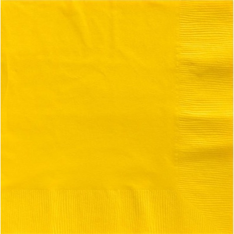 50 yellow napkins Basel 33cm