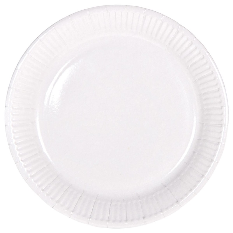 8 plates Cleo white 23cm