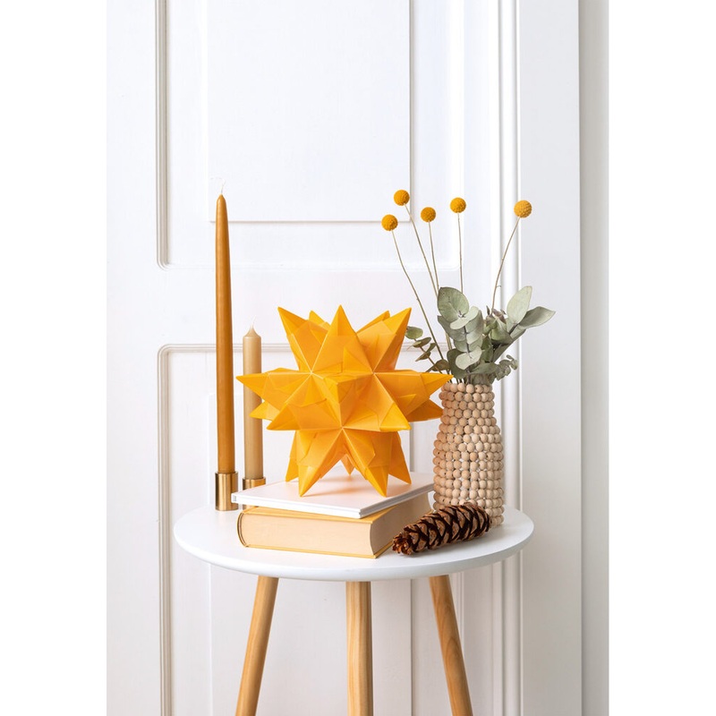 Bastelset Bascetta Stern 20cm 115g/m gelb 15x15cm 32 Blatt