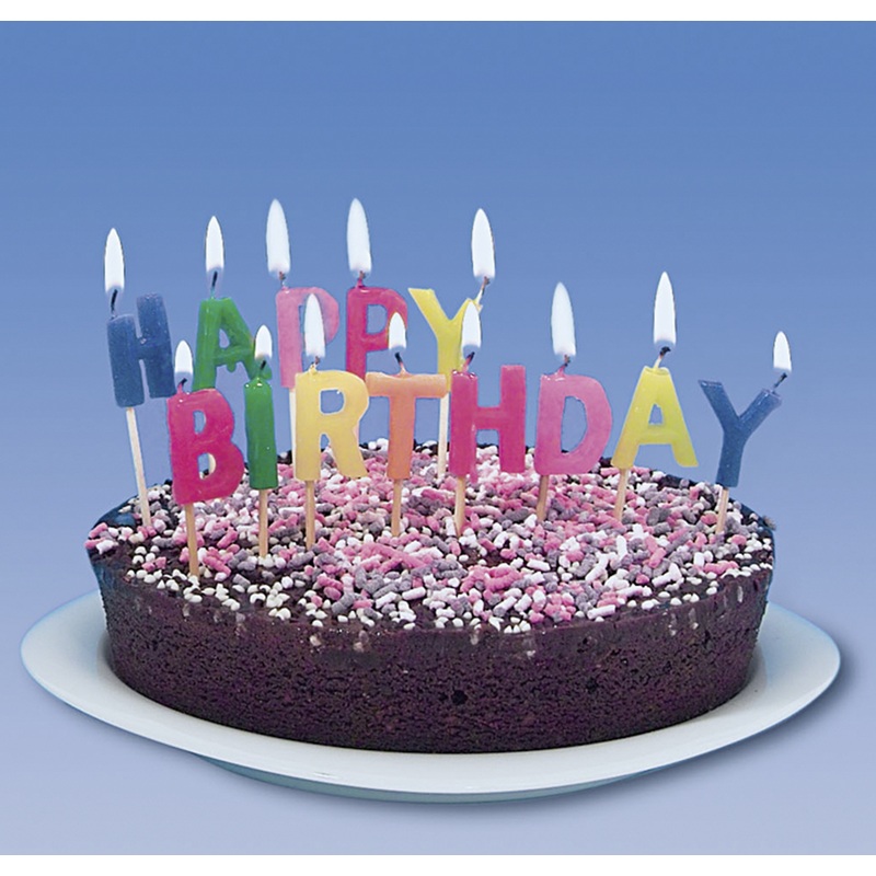 Best greetings for birthday letters cake candles 13 pieces